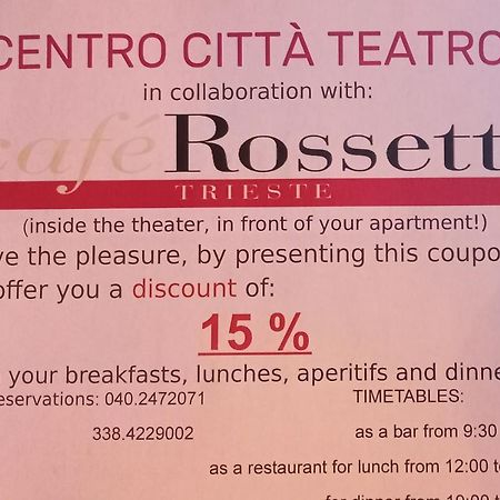 מלון טריאסטה Centro Citta Teatro מראה חיצוני תמונה