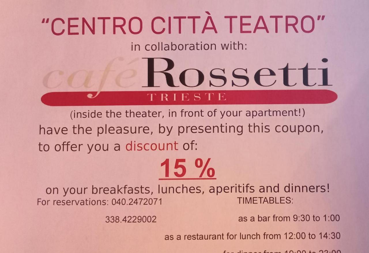 מלון טריאסטה Centro Citta Teatro מראה חיצוני תמונה